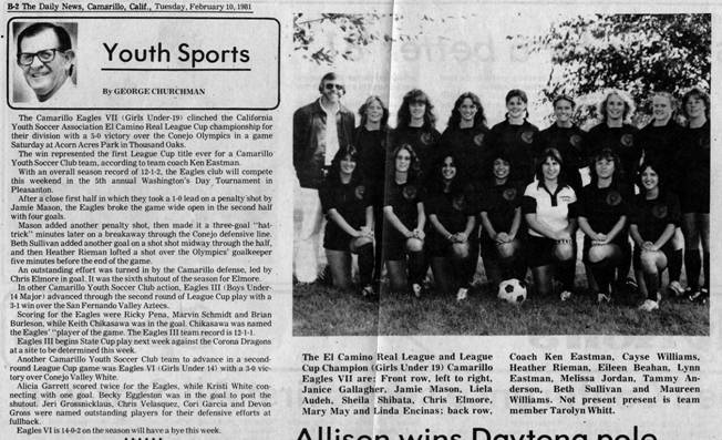 Daily News 1981 Girls